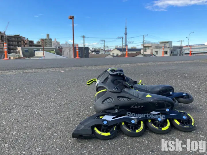 荒川河川敷で13.5kmをインラインスケートで滑走してきた(平井大橋⇔新砂船着場)のサムネイル