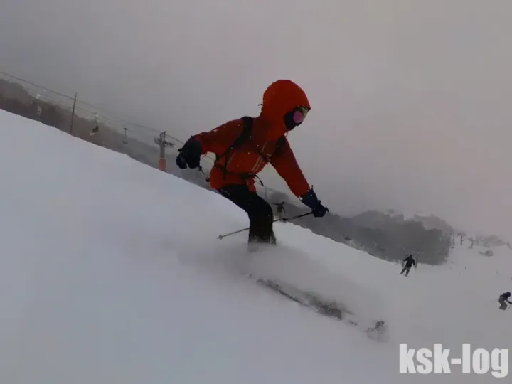 Insta360x3で自分のスキー滑走の様子を角度を変えながら自撮りしてみたのサムネイル