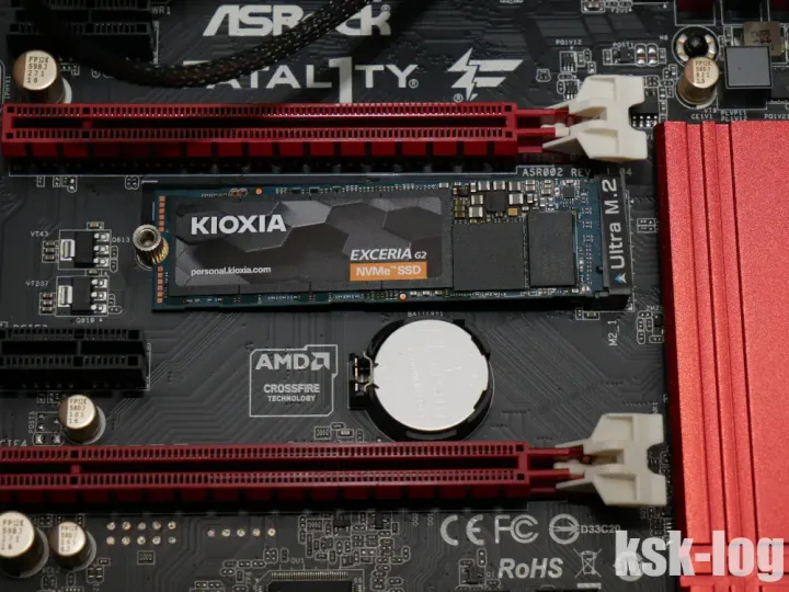 コスパの良いM.2 NVMe SSDのKioxia EXCERIA G2 SSD-CK1.0N3G2を購入してAsrock H170 Performanceに取り付けるのサムネイル