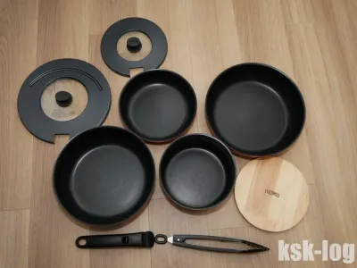 【SOLOTA導入その3】食洗機対応の鍋・フライパンとしてサーモス取っ手のとれるフライパン9点セット KSA-9A-Rを購入した