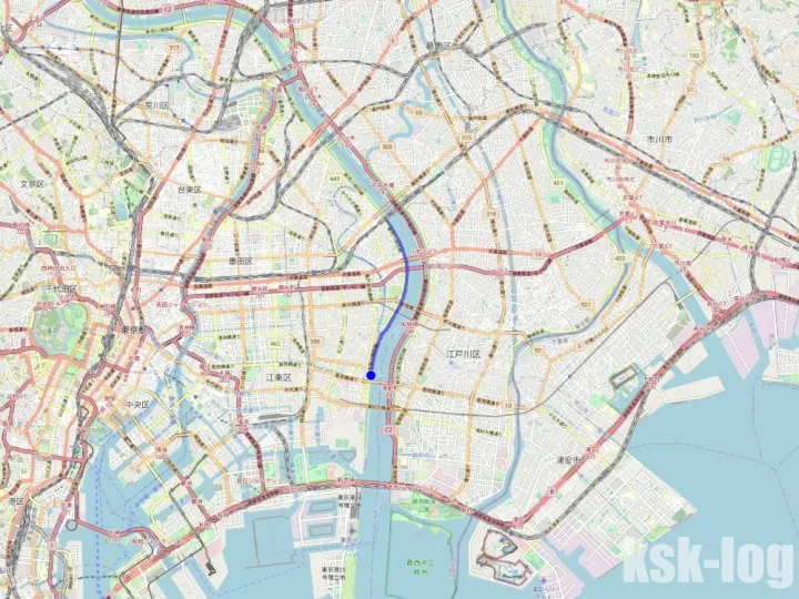 PythonでGPSログをmp4のアニメーション動画に変換する(gpxpy,staticmap,cv2,numpy,pillow)のサムネイル