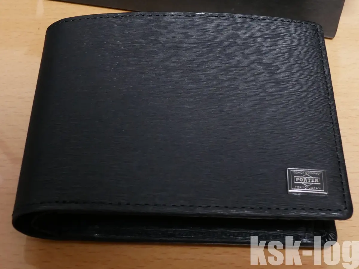 ポーター カレント 二つ折り財布の購入と外観レビュー